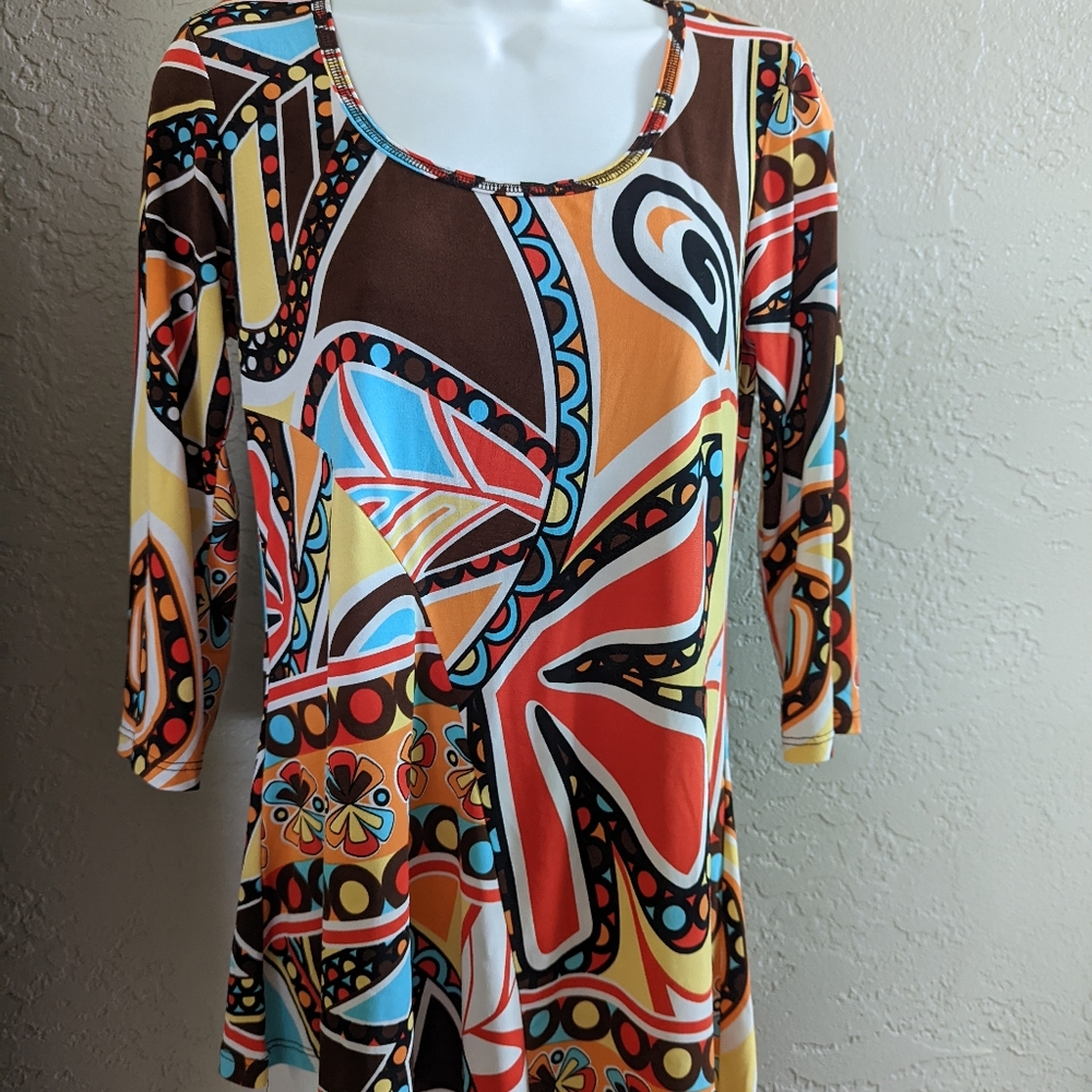 Barbara Lesser Fibers Size Small Boho Hippie blouse.